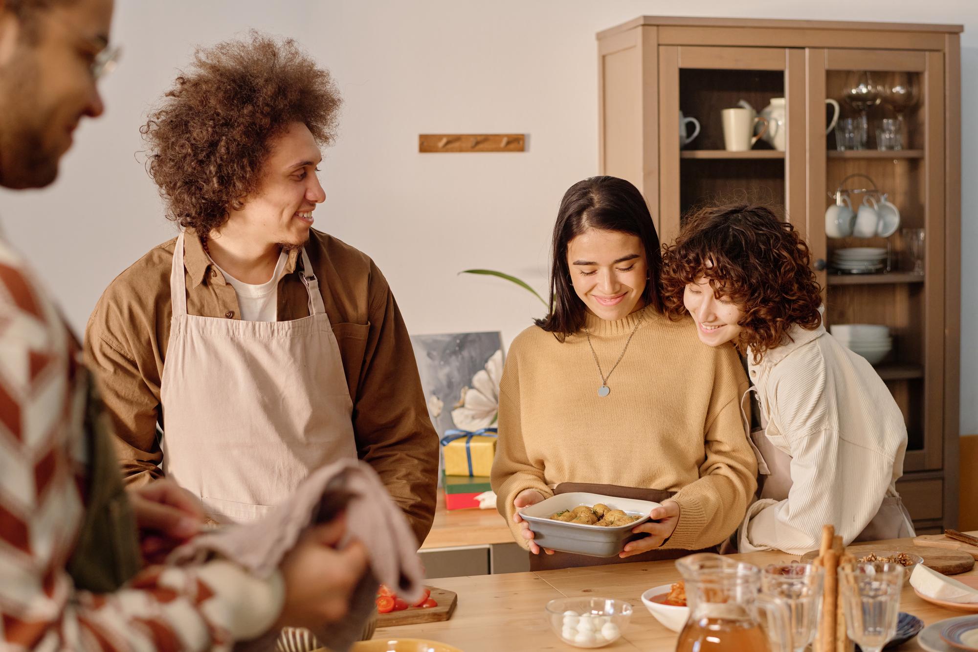Cozy workshop interior with chefs